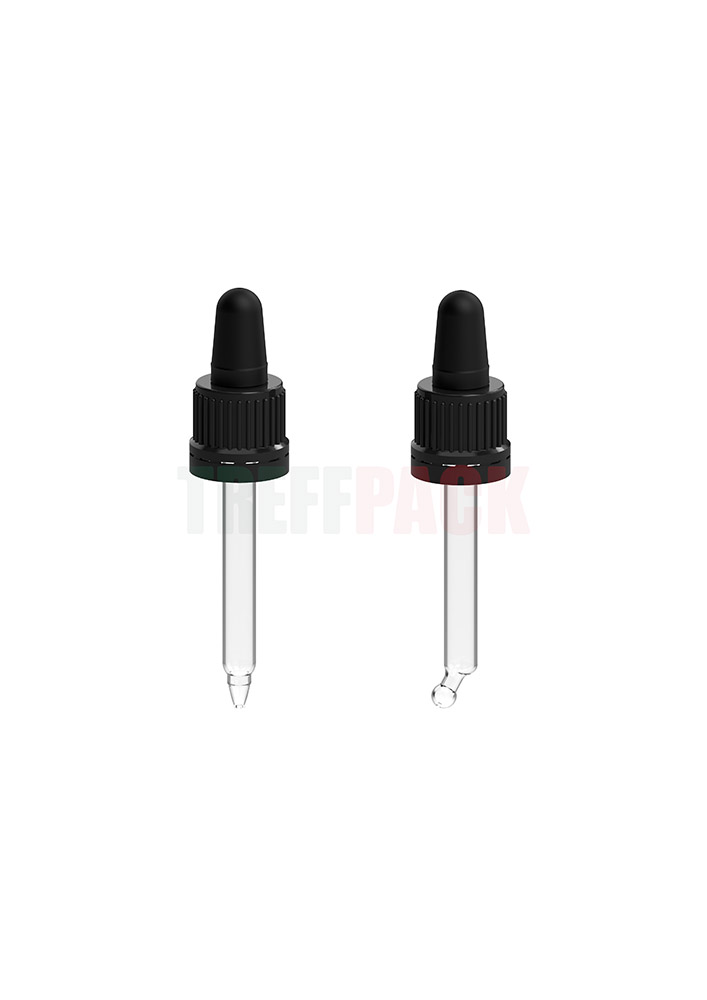Black GL18 Droppers for Dropper Bottles