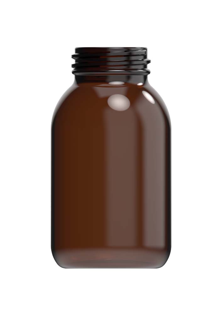 500 ml Glass Wide Mouth Bottle Amber with DIN55 Finish