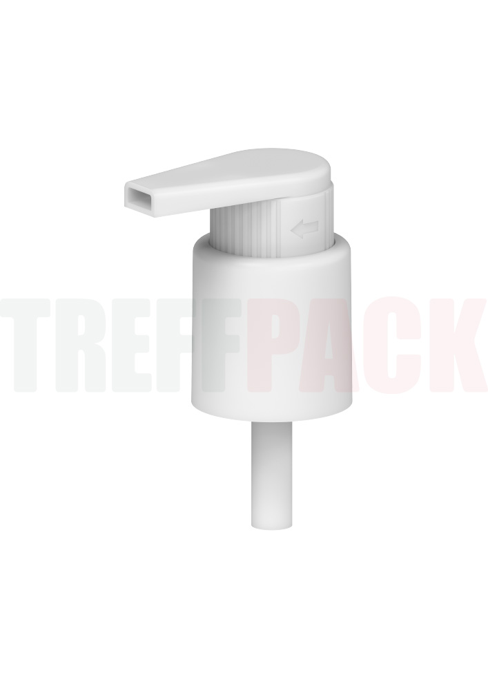 White Lotion Pump Made of Monomaterial