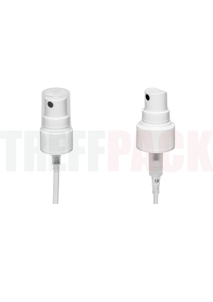 Two White Spray Pumps with Translucent Cap