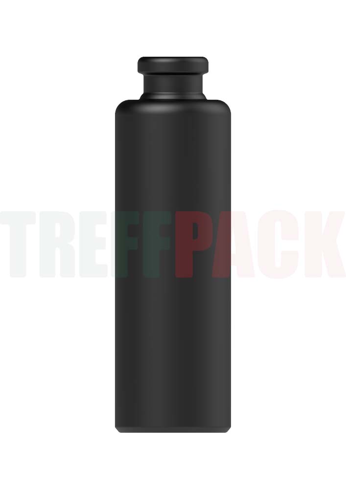 Black 200 ml Stoneware Bottle Standard with Cork Finish