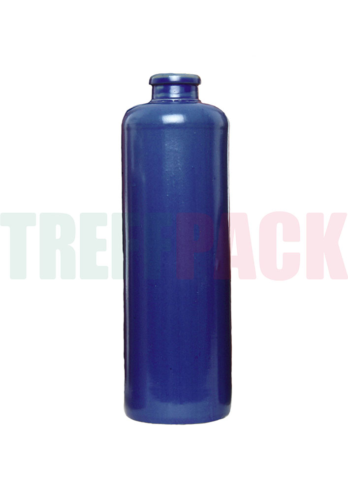 Blue 500 ml Stoneware Bottle Standard with Cork Finish