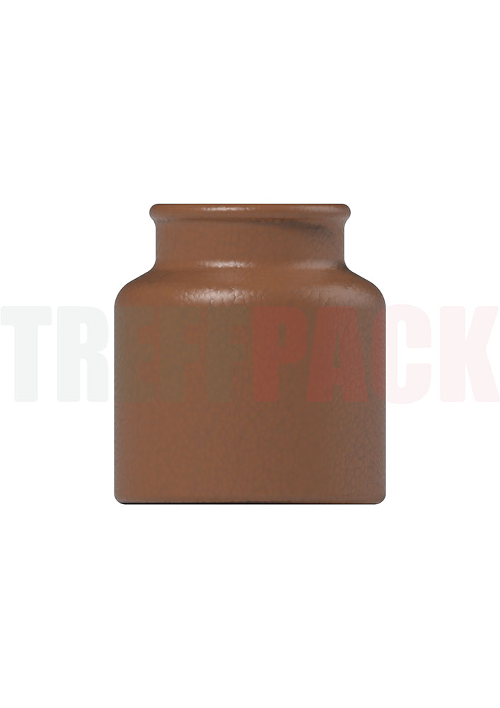 Brown 370 ml Stoneware Jar Narrow Neck with PE-Cap Finish