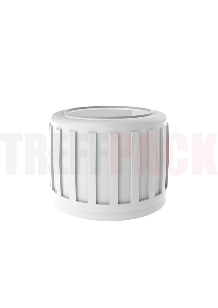 White PP28 Tamper-Evident Screw Cap with Pourer