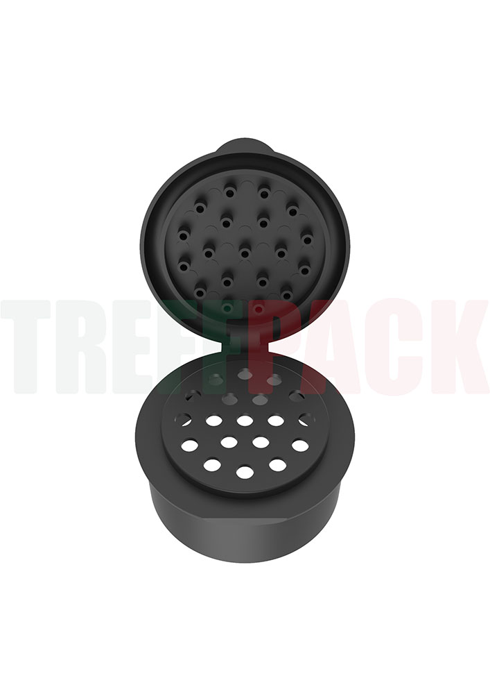 Flip Top 19H black for Spice Jars