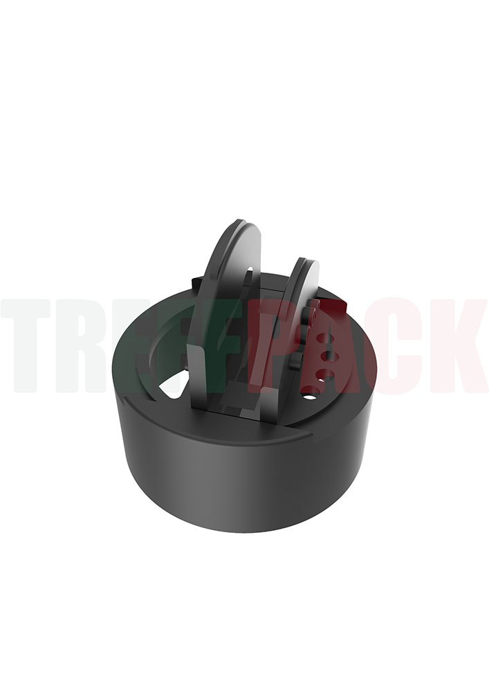 Black Double Flip-Top for Glass Spice Jars
