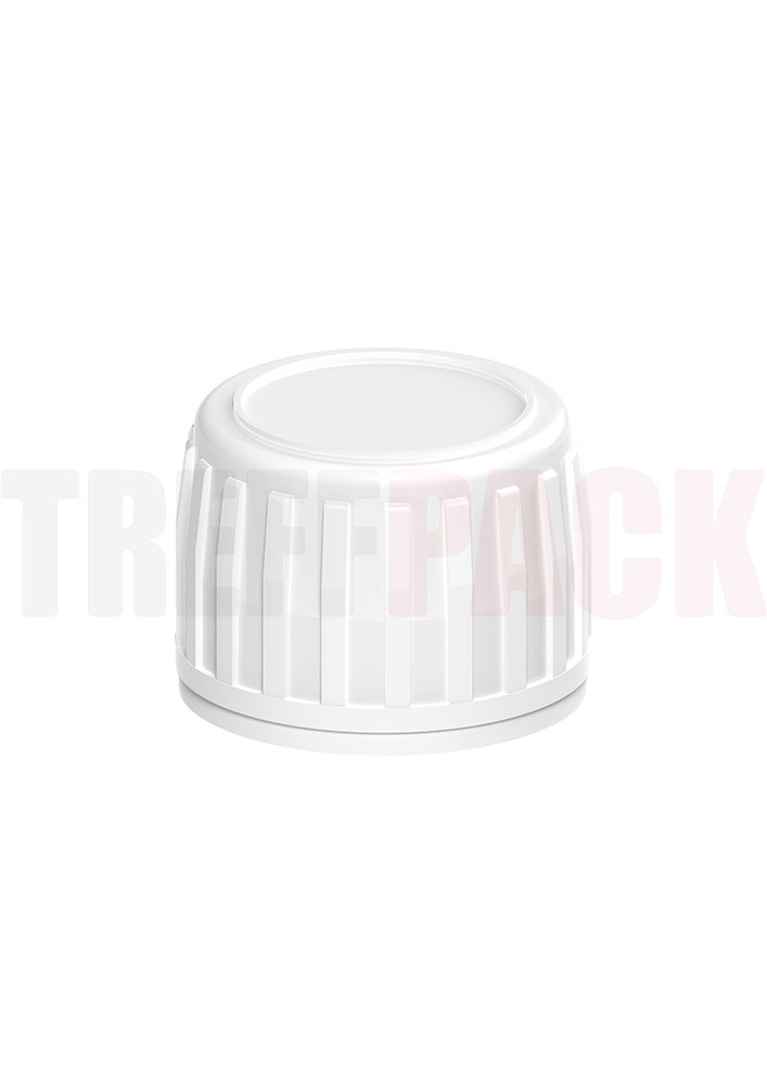 White Tamper-Evident Cap PP28 28mm 