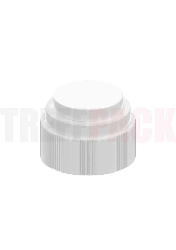 White PP Screw Cap 24/400 for HDPE Bottles