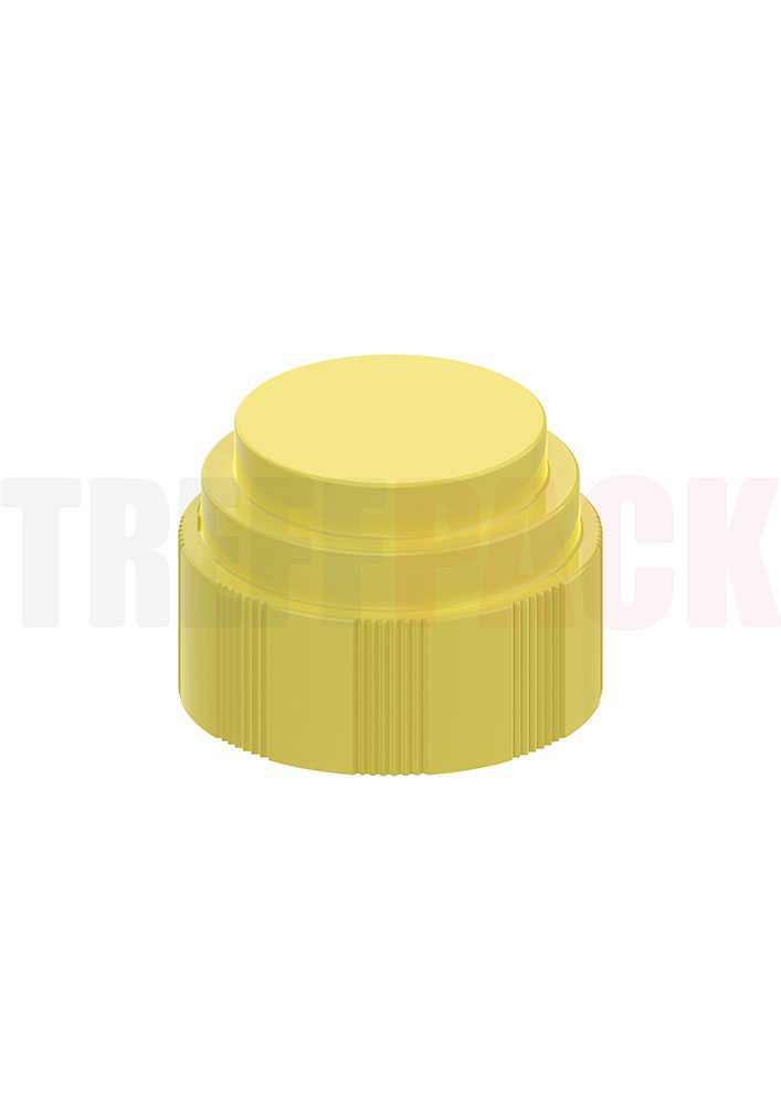 Yellow PP Screw Cap 24/400 for HDPE Bottles