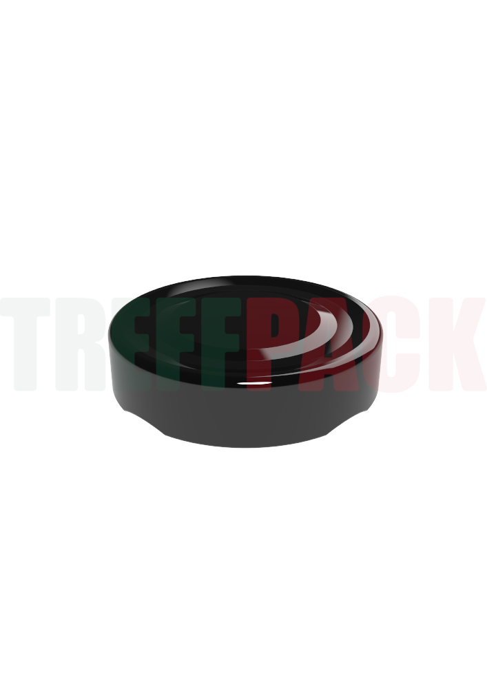 Black Deep Twist-Off 58 DTO58 Lid for Glass Jars