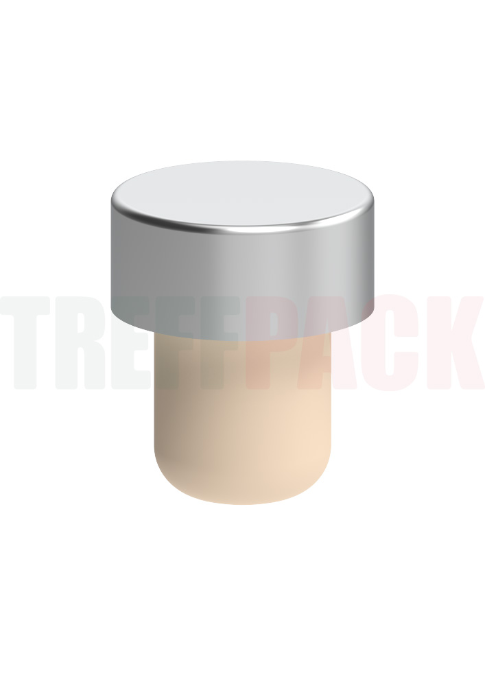 Silver Cork Stopper 29 x 13/19.5 mm