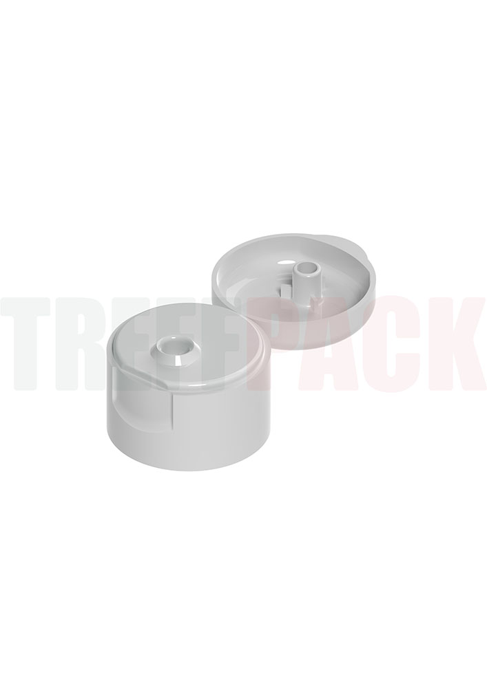 White Flip-Top Cap 28/410 
