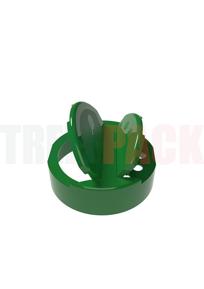 Green Flip-Top Cap for PET Spice Jars