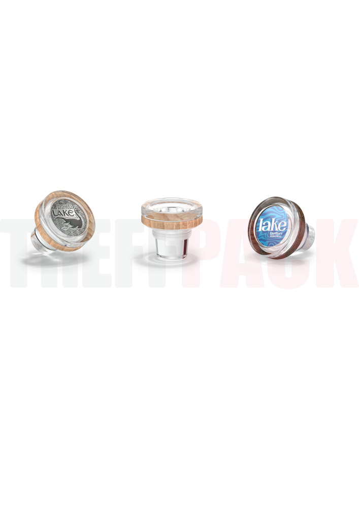 Three Vinolok Glass Closures 21.5 mm Lake for Glass Bottles