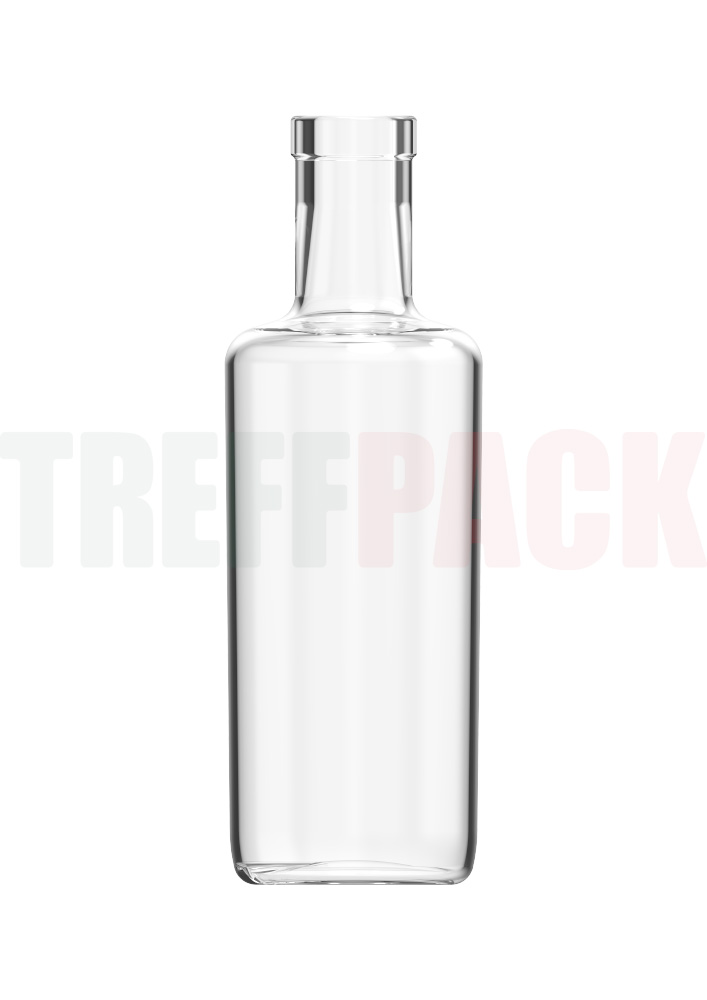 200 ml Glass Spirits Bottle Oxygen with Cork Finish