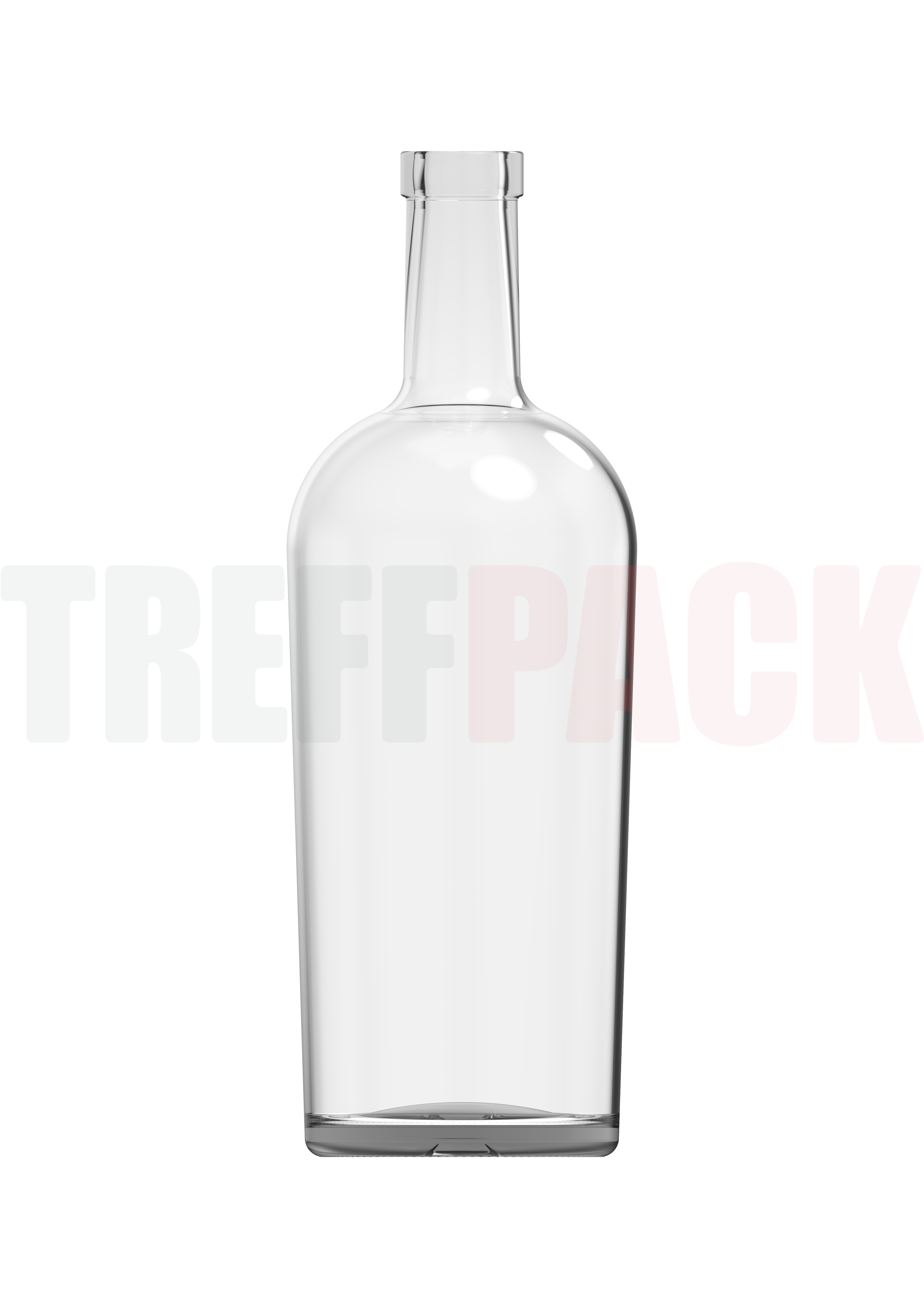 700 ml Glass Spirits Bottle Martinique with Cork Finish