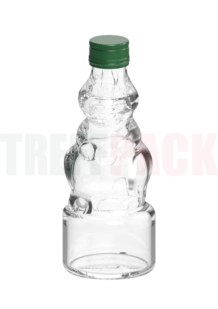 Likörflasche 200 ml Osterhase mit PP28 Mündung