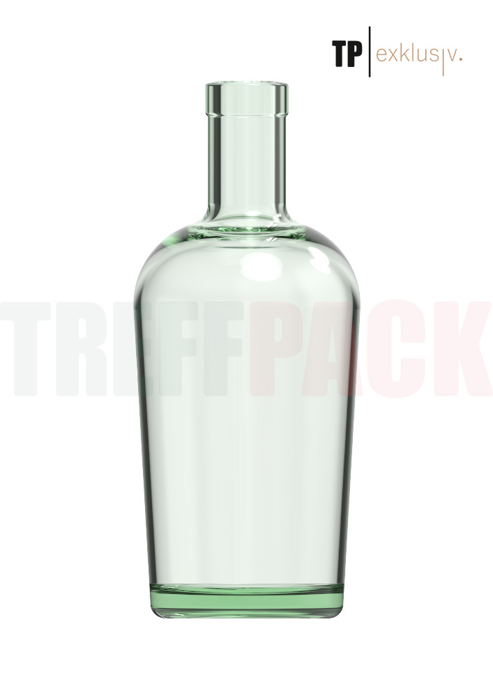 Glasflasche 700 ml Teo Wild Flint mit Korkmündung