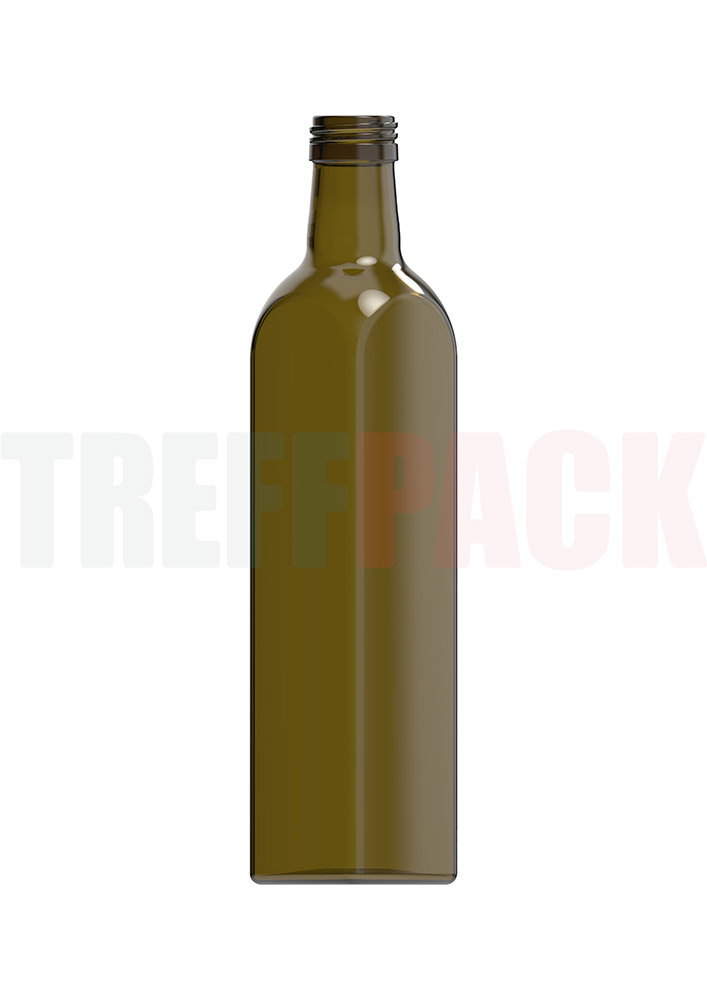 Glasflasche 750 ml Marasca antikgrün PP31,5