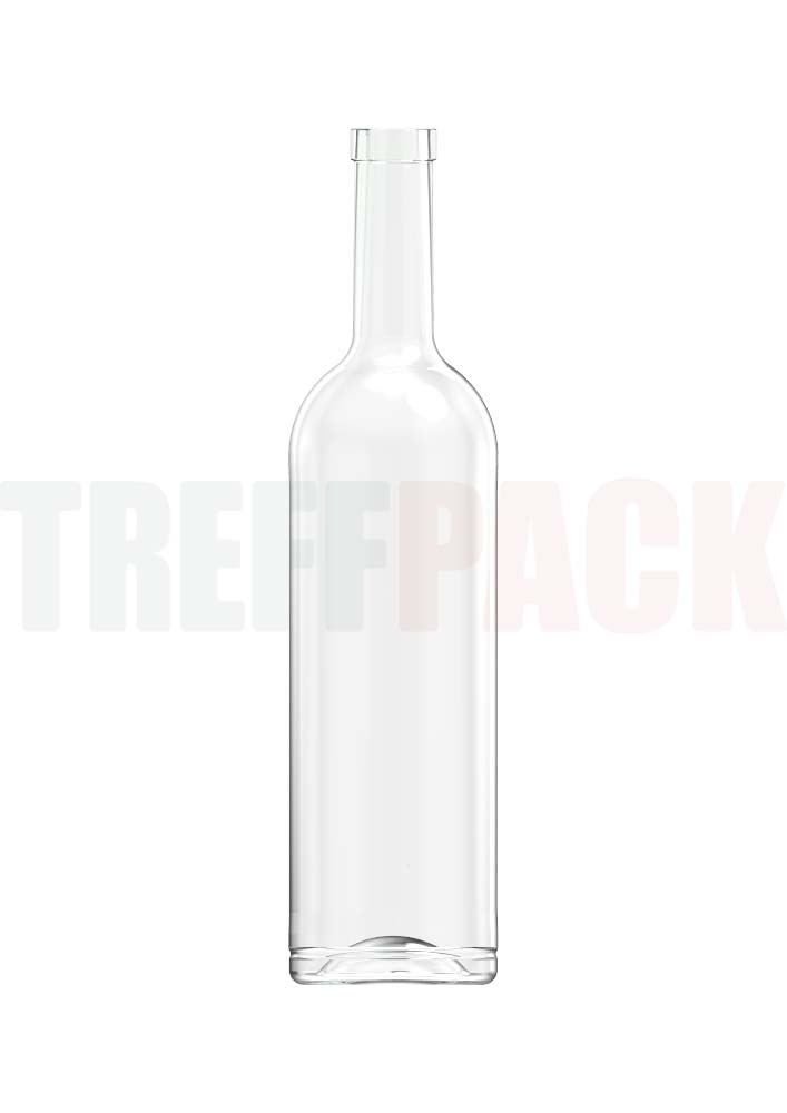 Gradhalsflasche 700 ml Noble Reflection mit Korkmündung