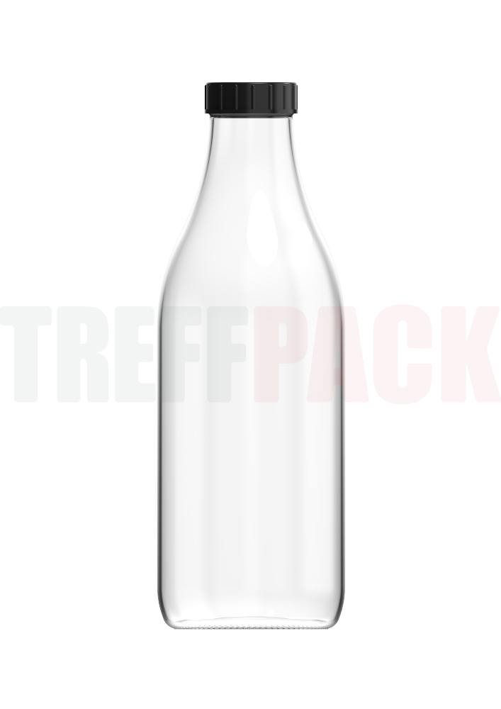 Glasflasche 1.000 ml mit Spezial DIN 40 Verschluss