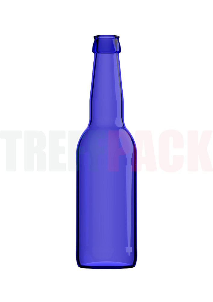 Longneck Bierflasche 0,33 l royalblau CC