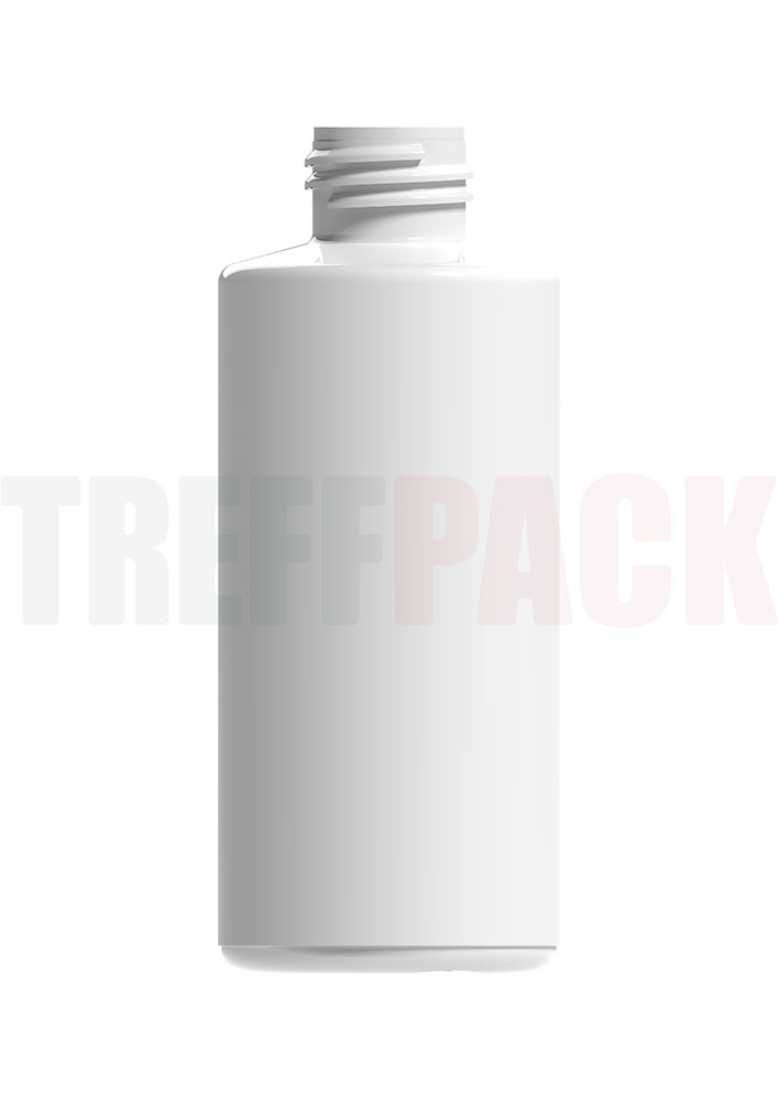 Weiße HDPE Rundflasche 150 ml