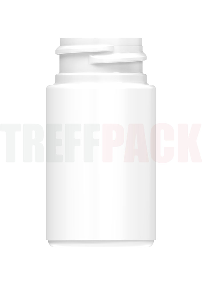 Zylindrische Flasche HDPE für Applikator weiß 20 ml