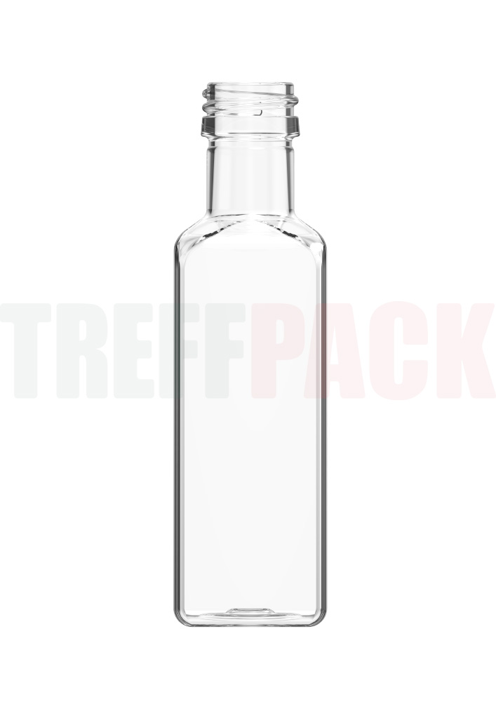 Vierkantflasche 50 ml PET PP 18