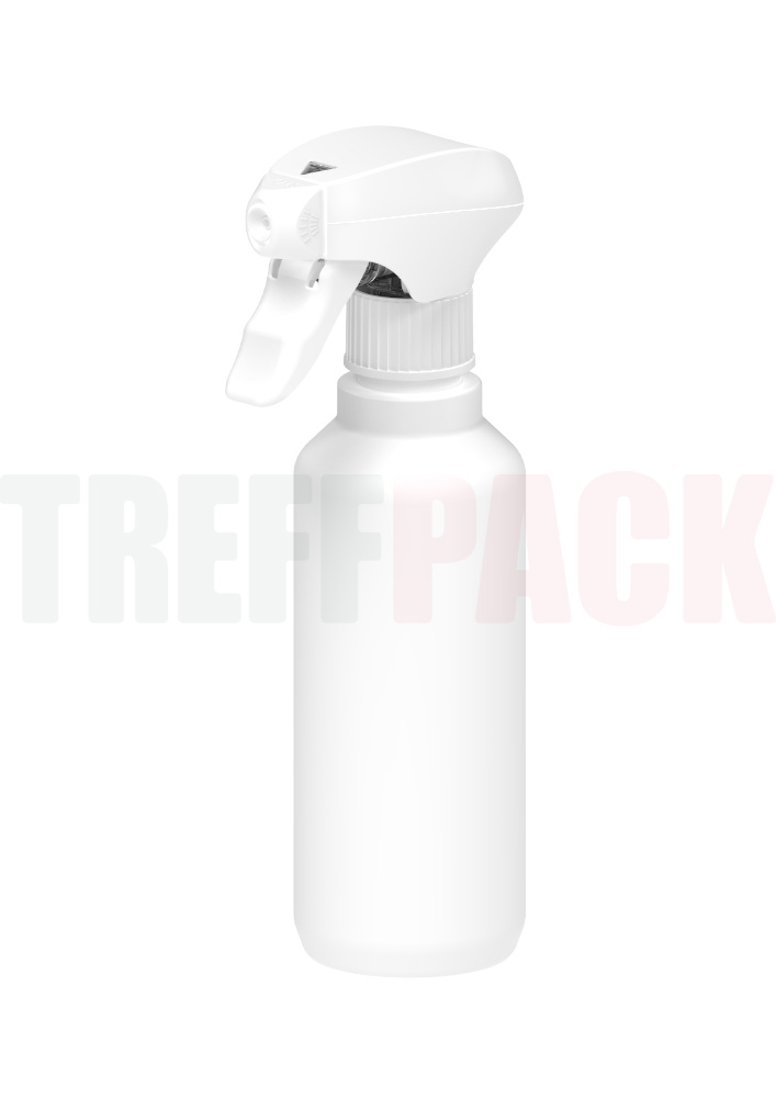 HDPE Sprühflasche 250 ml OpUs weiß mit Lock-Cap