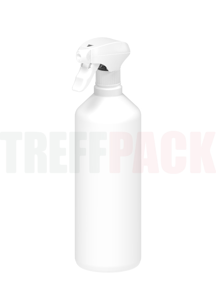Kolben-Sprühflasche 500 ml OpUs weiß aus HDPE mit Trigger