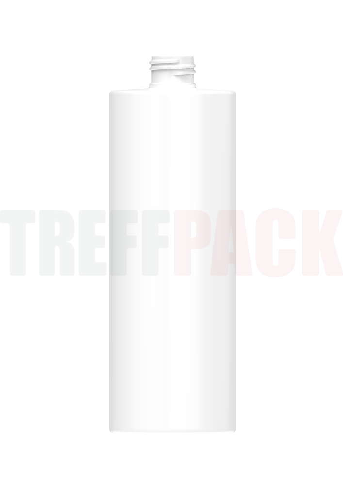 Weiße HDPE Rundflasche 500 ml 