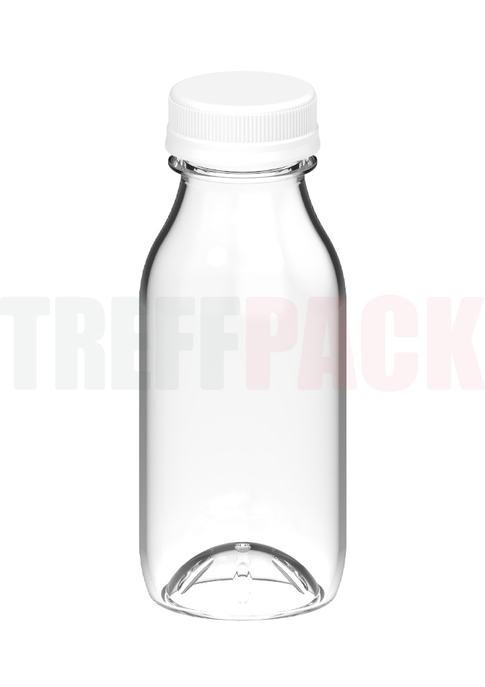 Klare PET Hot-Fill-Flasche 250 ml mit Verschluss