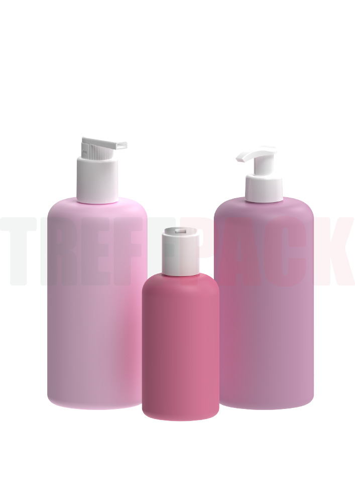 HDPE Flasche Flat Based Boston Round 500 ml