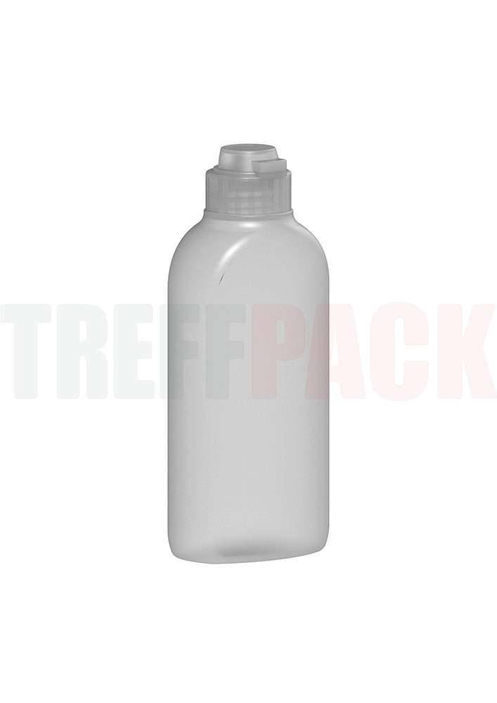 HDPE Flasche 100 ml natur mit Flip-Top Verschluss