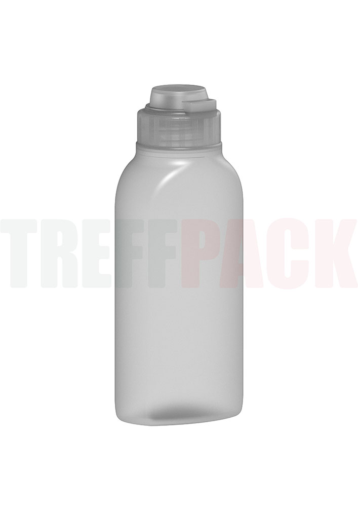 Kleine HDPE Flasche 50 ml natur mit Flip-Top Verschluss