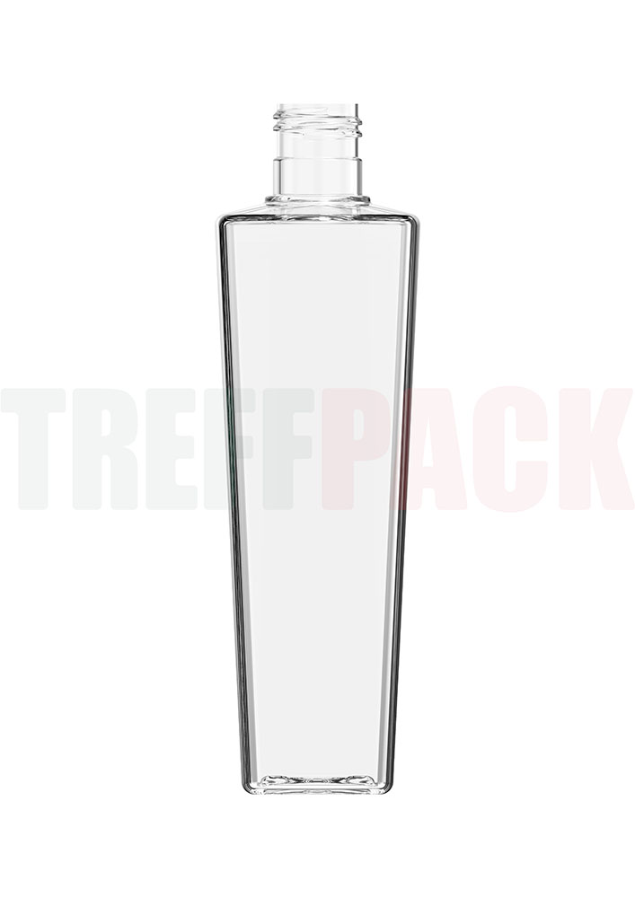 Klare Vierkantflasche 300 ml PET Kunststoff