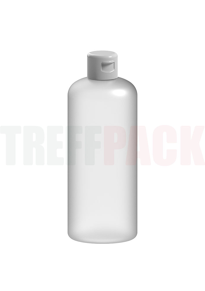 HDPE Flasche 500 ml natur mit Flip-Top Verschluss
