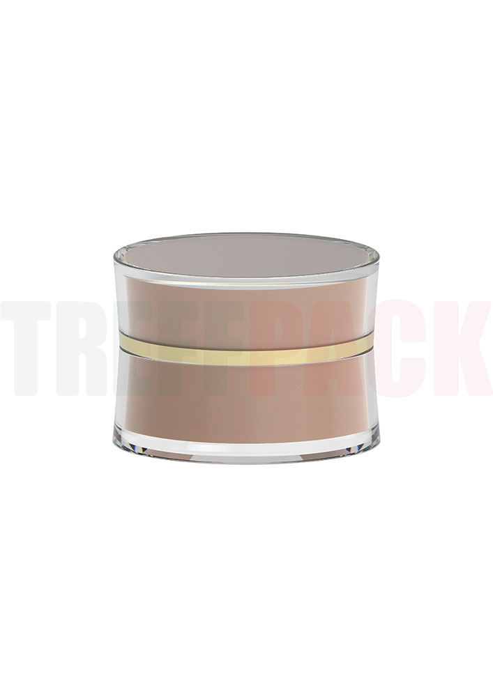 Brauner Cremetiegel 15 ml Clavida PP Kunststoff mit Schraubdeckel