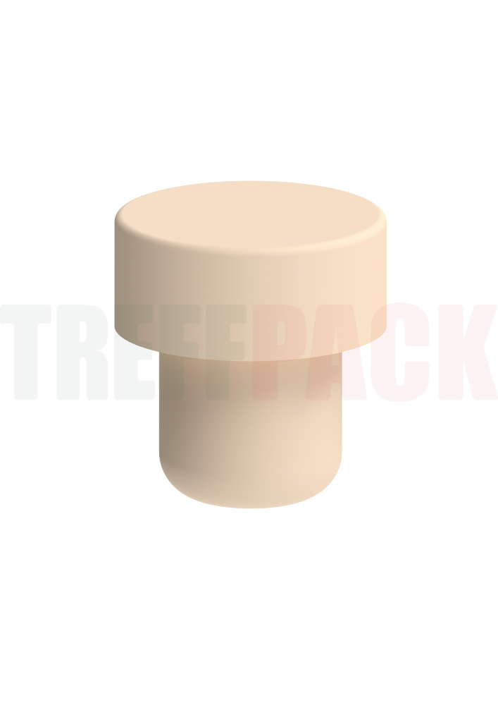 Griffkorken beige Voll-PE 33 x 14/22,5 mm